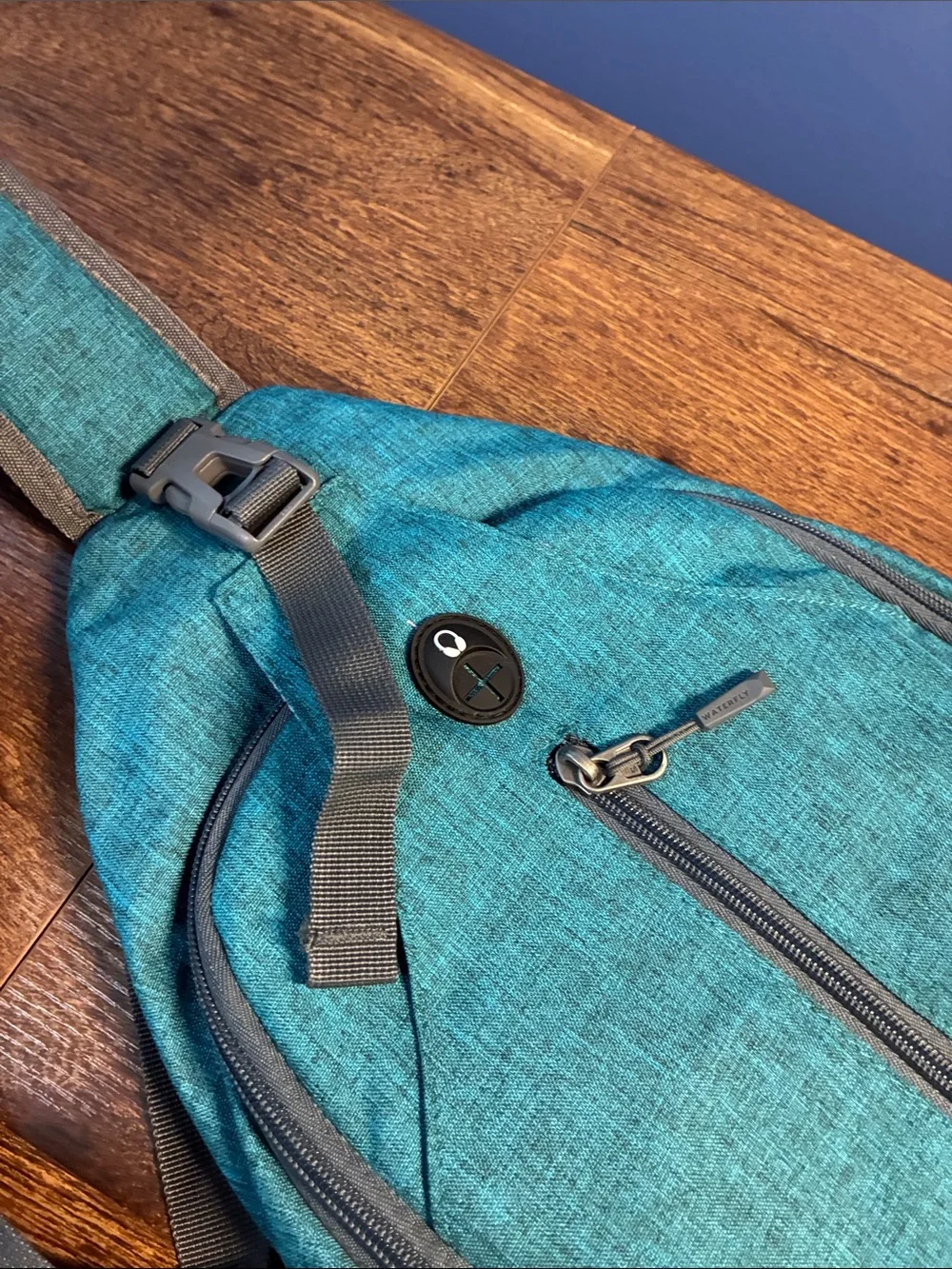 Waterfly Teal Crossbody Sling Bag